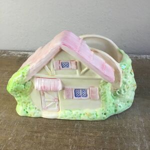 Omnibus Japan Vintage Pastel Country Cottage House Shaped Cottagecore Planter